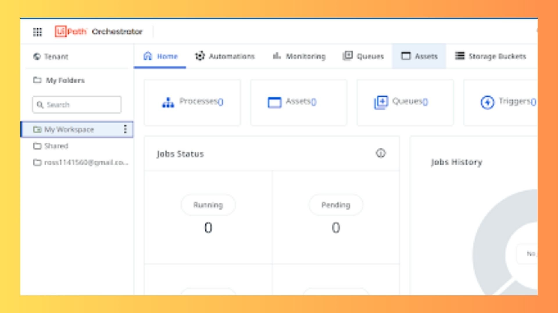 UiPath Orchestrator Interface